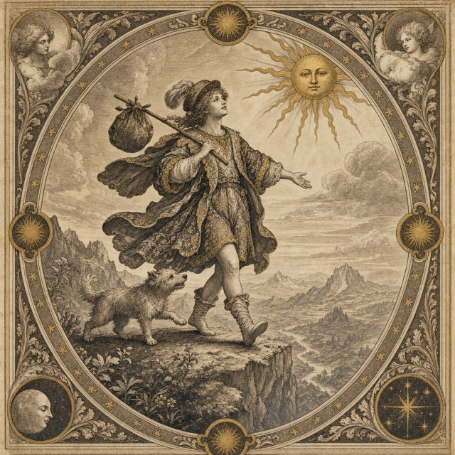 Carta O Louco (número 22)